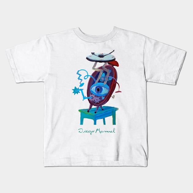 Alarm clock 15 Kids T-Shirt by diegomanuel